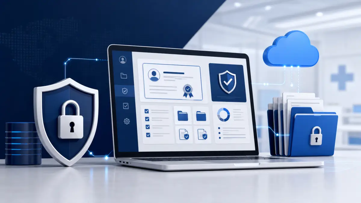 Secure digital license dashboard with protected cloud document storage