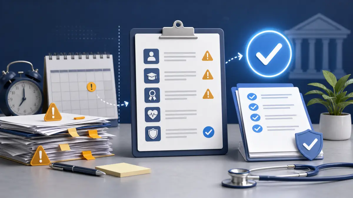 License renewal checklist moving from warning signs to successful completion